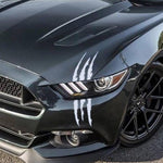 Stripe Marks Headlight Decal Car Stickers