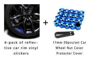 Reflective Car Wheel Rim Vinyl Stickers