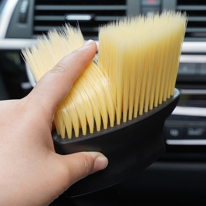 Car interior sweeping dust soft brush