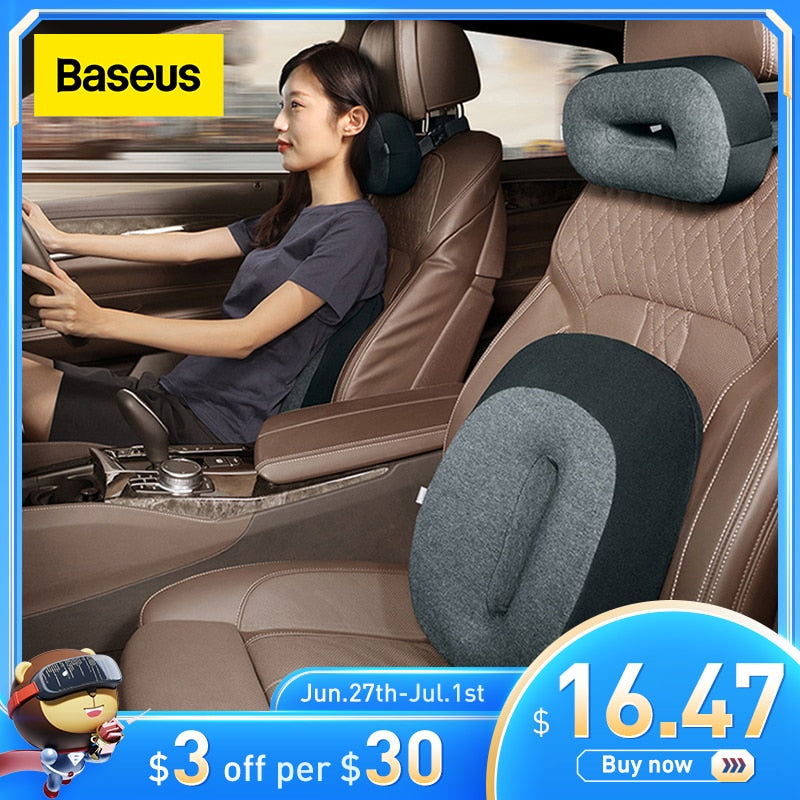 Car Headrest Waist Pillow