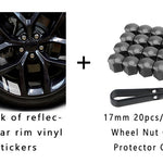 Reflective Car Wheel Rim Vinyl Stickers