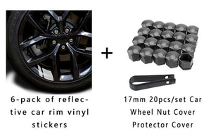 Reflective Car Wheel Rim Vinyl Stickers