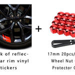 Reflective Car Wheel Rim Vinyl Stickers