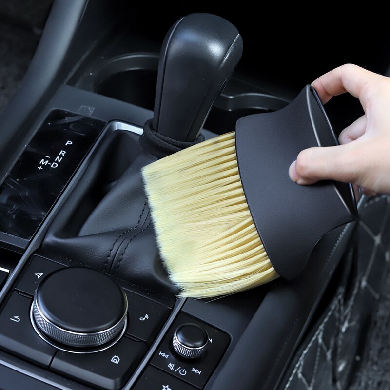 Car interior sweeping dust soft brush